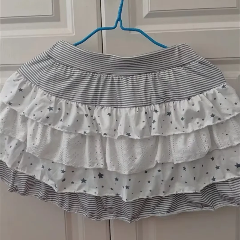 Star Print Patchwork Striped Pleated Cake Skirt Women Harajuku Y2k Aesthetic Overlap A-line Mini Skirts Vintage Faldas
Star Print Patchwork Striped Pleated Cake Skirt Women Harajuku Y2k Aesthetic Overlap A-line Mini Skirts Vintage Faldas