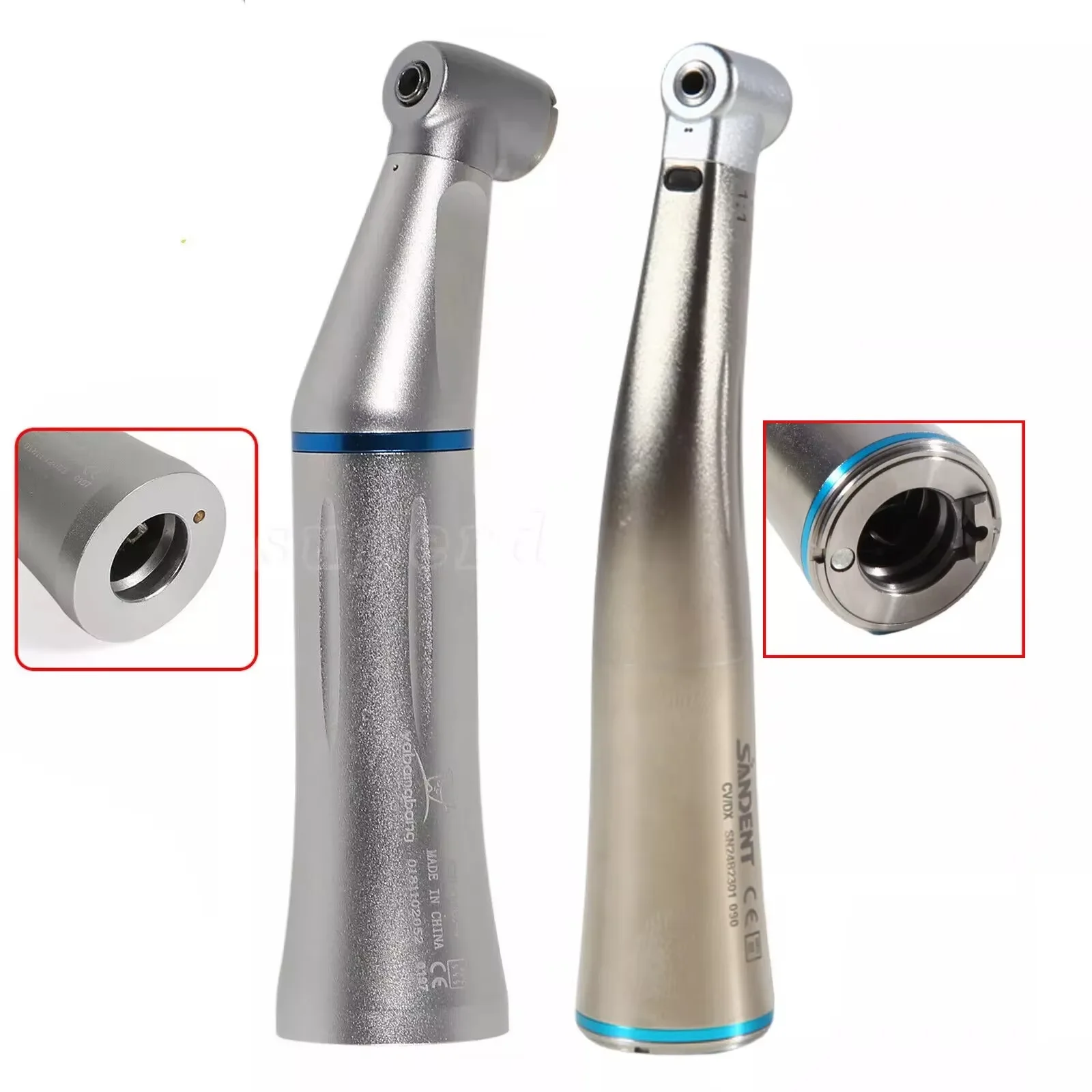 Dental Fiber Optic Led/No Led Contra Angle 1:1 Slow Low Speed Handpiece Inner Water Spary Fit for Max NSK X25L
Dental Fiber Optic Led/No Led Contra Angle 1:1 Slow Low Speed Handpiece Inner Water Spary Fit for Max NSK X25L