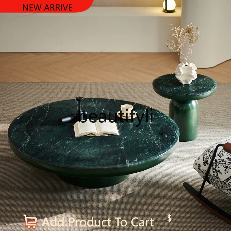 Luxury stone coffee table marble modern simple minimalist green round coffee table G1218
Luxury stone coffee table marble modern simple minimalist green round coffee table G1218