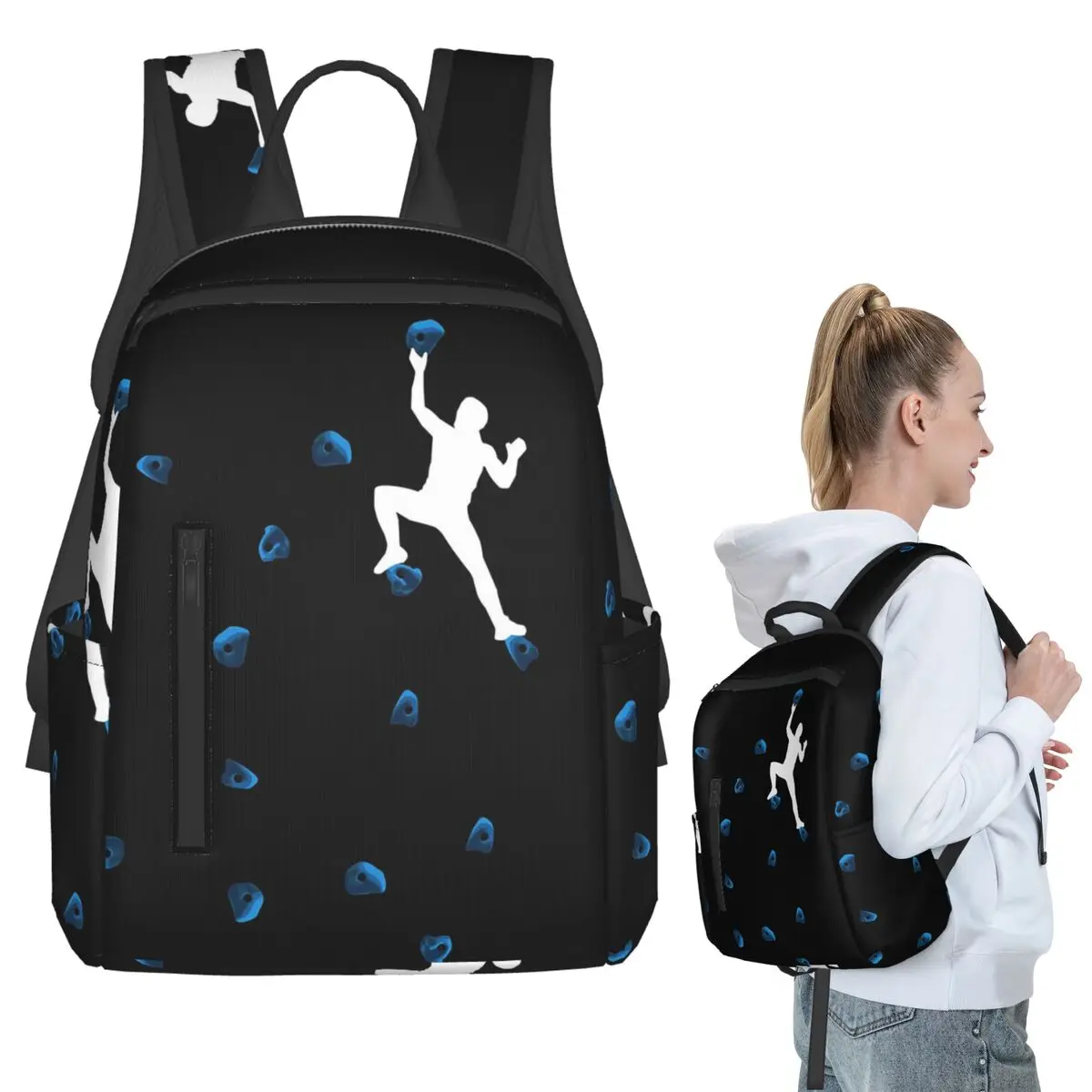 Bouldering Climbing Blue Boulder Grips Man Gentlemen Backpack Student BookBag Kids School Bag Laptop Shoulder Bags Boys Girls
Bouldering Climbing Blue Boulder Grips Man Gentlemen Backpack Student BookBag Kids School Bag Laptop Shoulder Bags Boys Girls