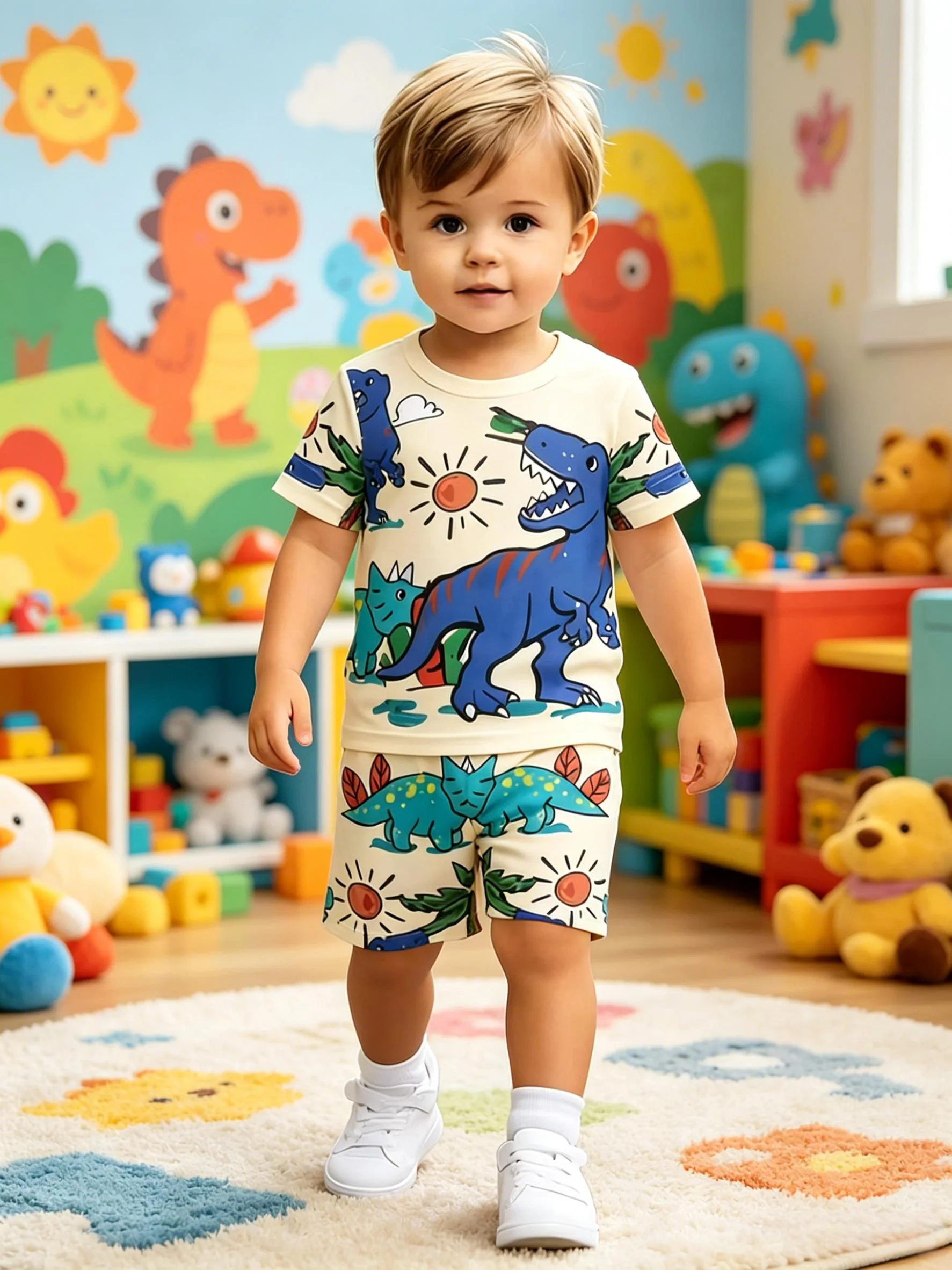 Beige Dinosaur Set: Daily Cute Baby’s Dinosaur Fan Protagonist
Beige Dinosaur Set: Daily Cute Baby’s Dinosaur Fan Protagonist