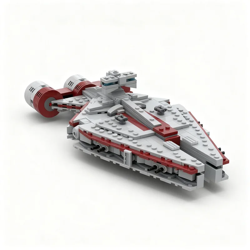 512PCS MOC Space Battle Galactic Republic Arquitens Class Light Cruiser Model DIY Assembly Building Blocks Gift Display Decor
512PCS MOC Space Battle Galactic Republic Arquitens Class Light Cruiser Model DIY Assembly Building Blocks Gift Display Decor