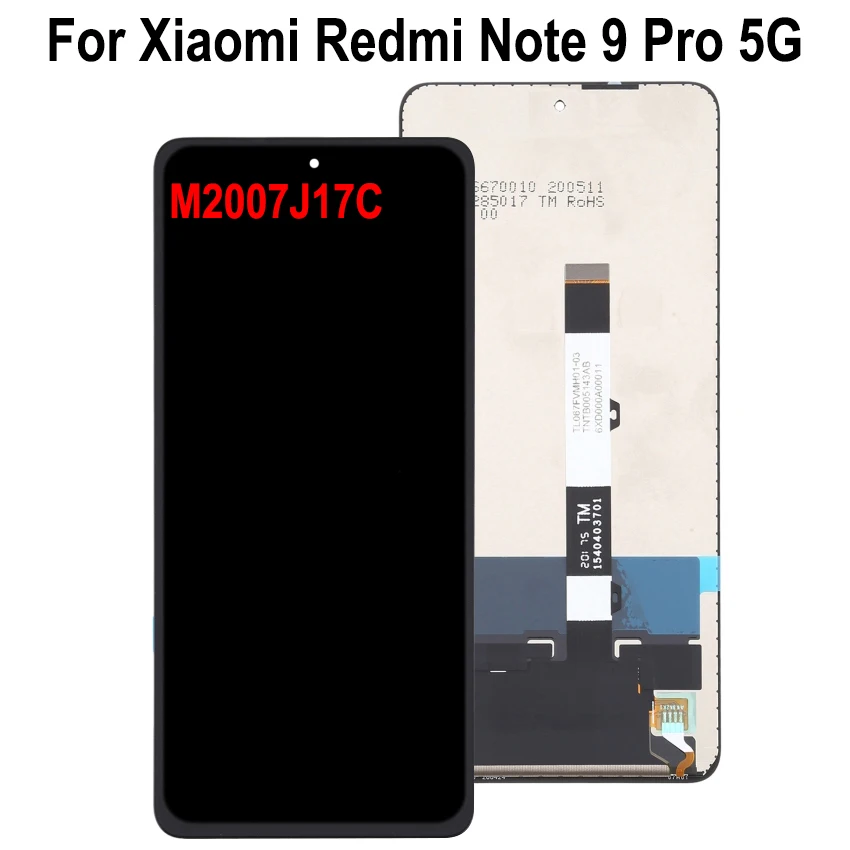 For Xiaomi Redmi Note 9 Pro 5G LCD Display Touch Screen For Xiaomi Redmi Note 9 Pro 5G M2007J17C Display Screen Replacement Part
For Xiaomi Redmi Note 9 Pro 5G LCD Display Touch Screen For Xiaomi Redmi Note 9 Pro 5G M2007J17C Display Screen Replacement Part