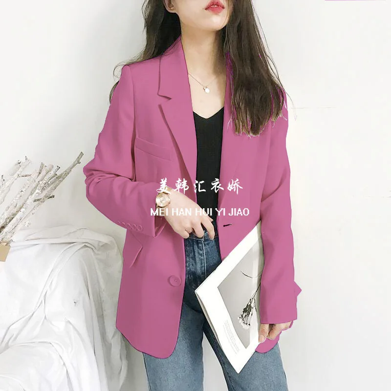 2025 Small Suit Jacket For Women New Casual Loose Autumn Suit Jacket Solid Color Business Casual Coat Commuting Slim Fit Tops
2025 Small Suit Jacket For Women New Casual Loose Autumn Suit Jacket Solid Color Business Casual Coat Commuting Slim Fit Tops