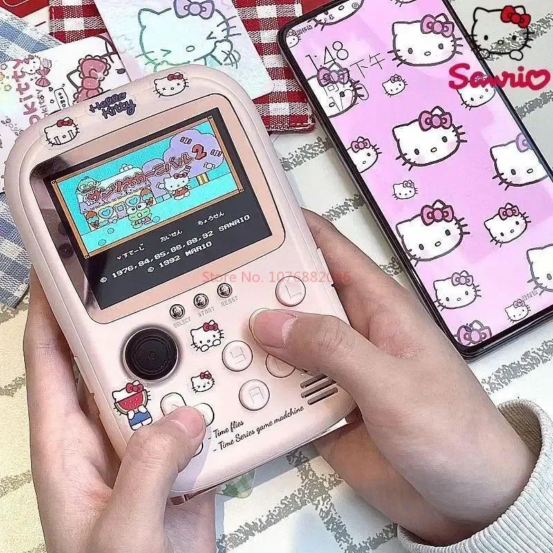 New Hello Kitty Power Bank Mini Game Portable Retro Handheld Game Console Soft Light Color Screen Birthday Gift For Girls
New Hello Kitty Power Bank Mini Game Portable Retro Handheld Game Console Soft Light Color Screen Birthday Gift For Girls