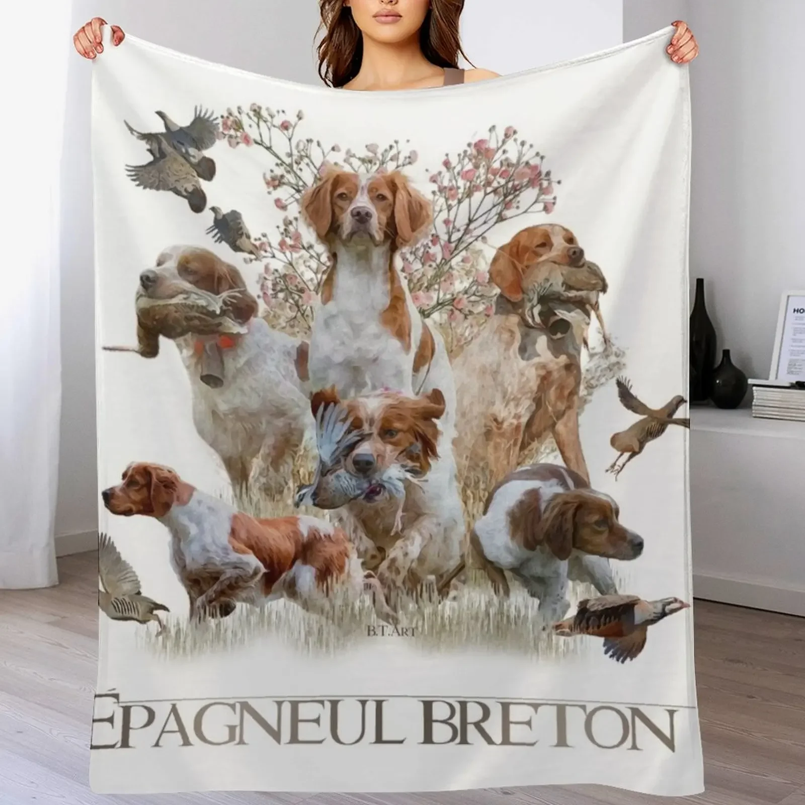 Epagneul Breton,French Brittany Throw Blanket anime Soft Plaid Bed Fashionable Blankets
Epagneul Breton,French Brittany Throw Blanket anime Soft Plaid Bed Fashionable Blankets