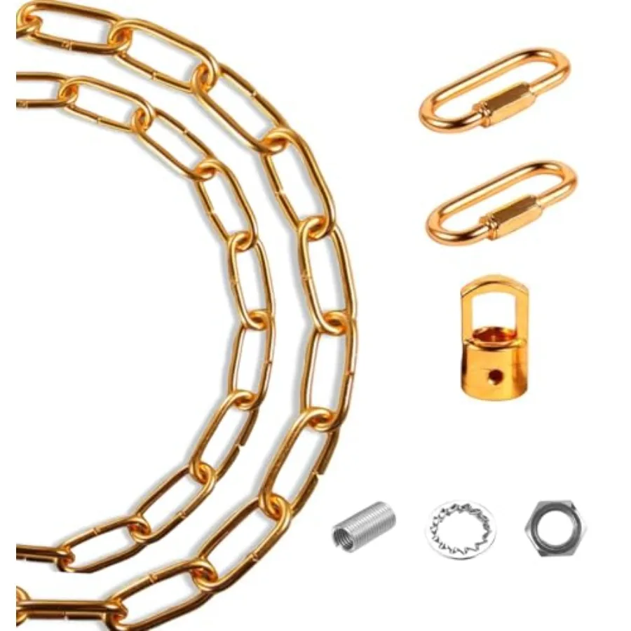 Pendant Light Fixture ChainHeavy Duty Chain for Light Fixture Ceiling Light Fixture Extra Lighting Chains Light Gold
Pendant Light Fixture ChainHeavy Duty Chain for Light Fixture Ceiling Light Fixture Extra Lighting Chains Light Gold