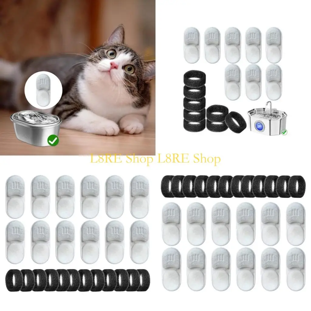 L8RE Pack of 12 Sponge Filters for Pet Drinking Fountain 108oz Triple Filtration
L8RE Pack of 12 Sponge Filters for Pet Drinking Fountain 108oz Triple Filtration