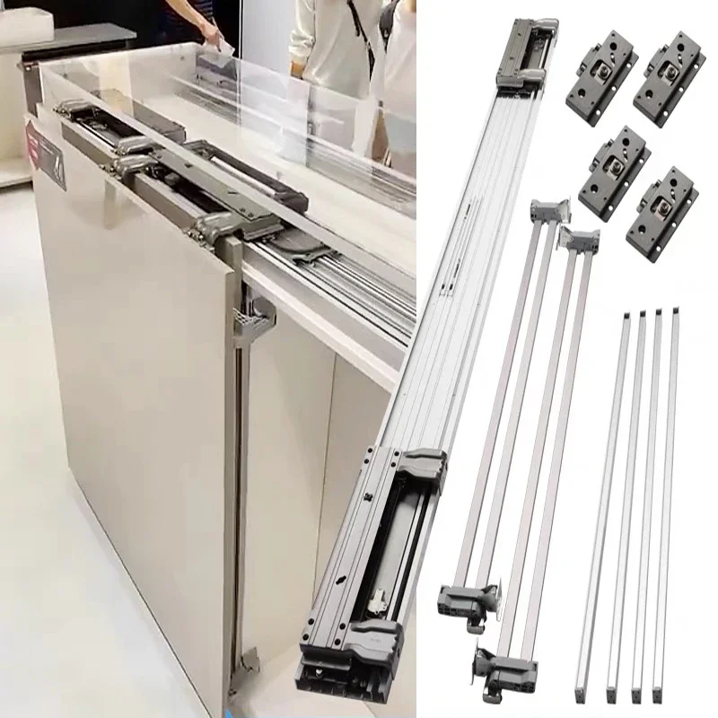 Мебельная фурнитура нестандартного размера для спальни, алюминиевая пластина заподлицо, дверь для гардероба, мягкая раздвижная система Coplanar 
Мебельная фурнитура нестандартного размера для спальни, алюминиевая пластина заподлицо, дверь для гардероба, мягкая раздвижная система Coplanar