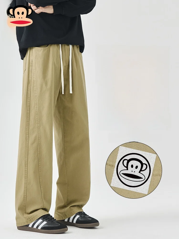 Рабочие повседневные брюки PaulFrank из чистого хлопка, мужские свободные брюки в американском стиле с широкими штанинами, длинные брюки для осени, сезонные брюки для отдыха
Рабочие повседневные брюки PaulFrank из чистого хлопка, мужские свободные брюки в американском стиле с широкими штанинами, длинные брюки для осени, сезонные брюки для отдыха