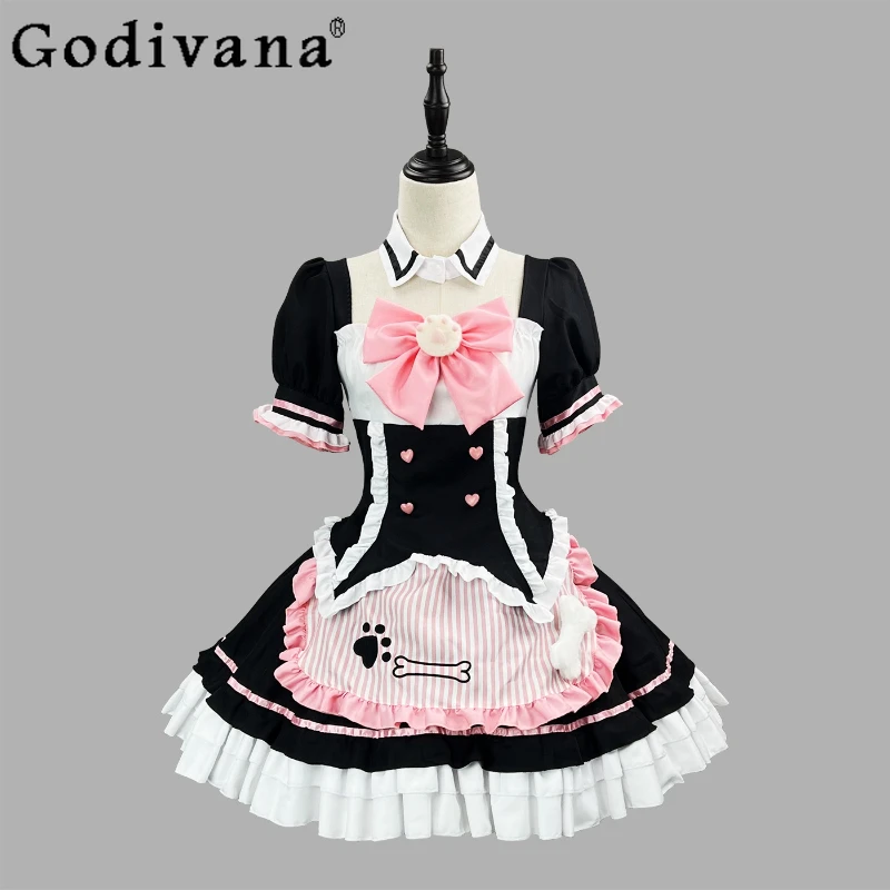 Lolita Cute Girls Cos Skirt Set Bow Tie Embroidered Shirt Maid Cosplay Mini Skirt Suit Women's Party Role Play Sweet Outfits
Lolita Cute Girls Cos Skirt Set Bow Tie Embroidered Shirt Maid Cosplay Mini Skirt Suit Women's Party Role Play Sweet Outfits