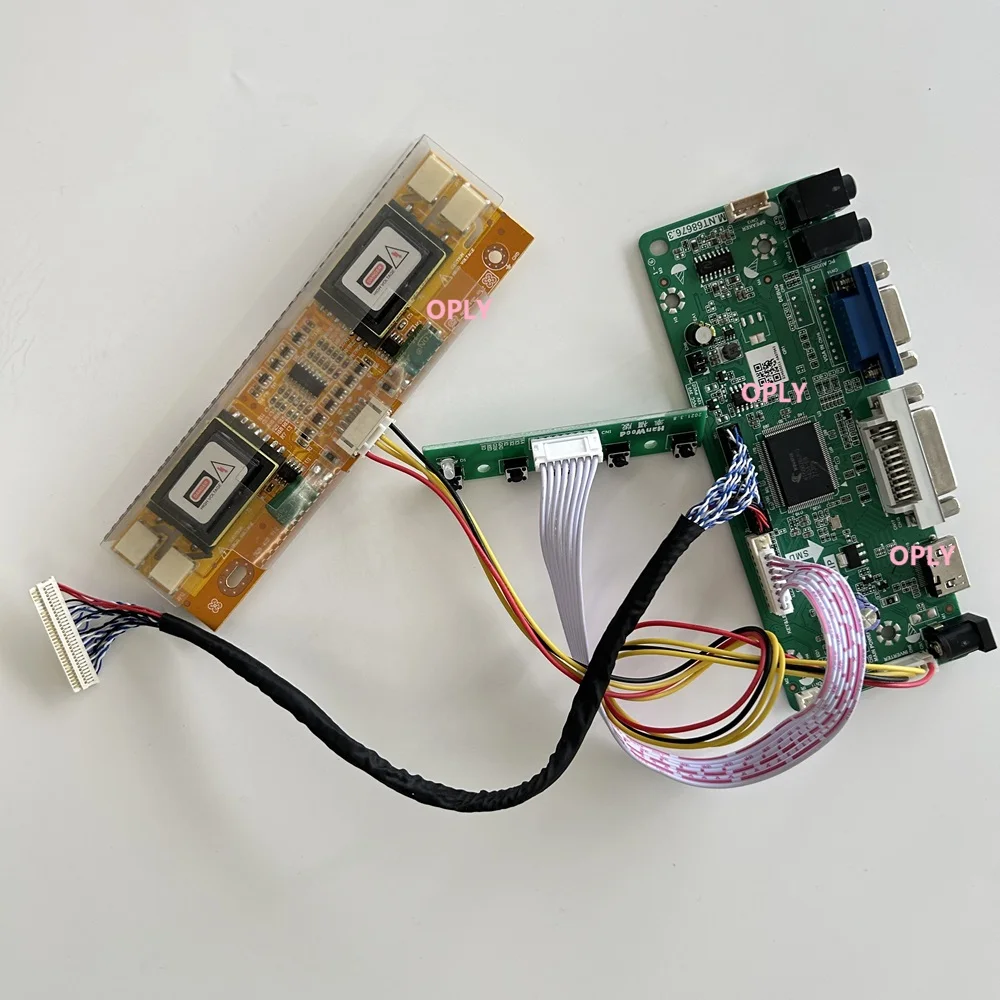Controller board HDMI-compatible VGA DVI for LM190E08 LM190E08-TLGE LM190E08-TLGD LM190E08-TLJ7/TLL2 1280X1024 LCD Panel 19" DIY
Controller board HDMI-compatible VGA DVI for LM190E08 LM190E08-TLGE LM190E08-TLGD LM190E08-TLJ7/TLL2 1280X1024 LCD Panel 19" DIY