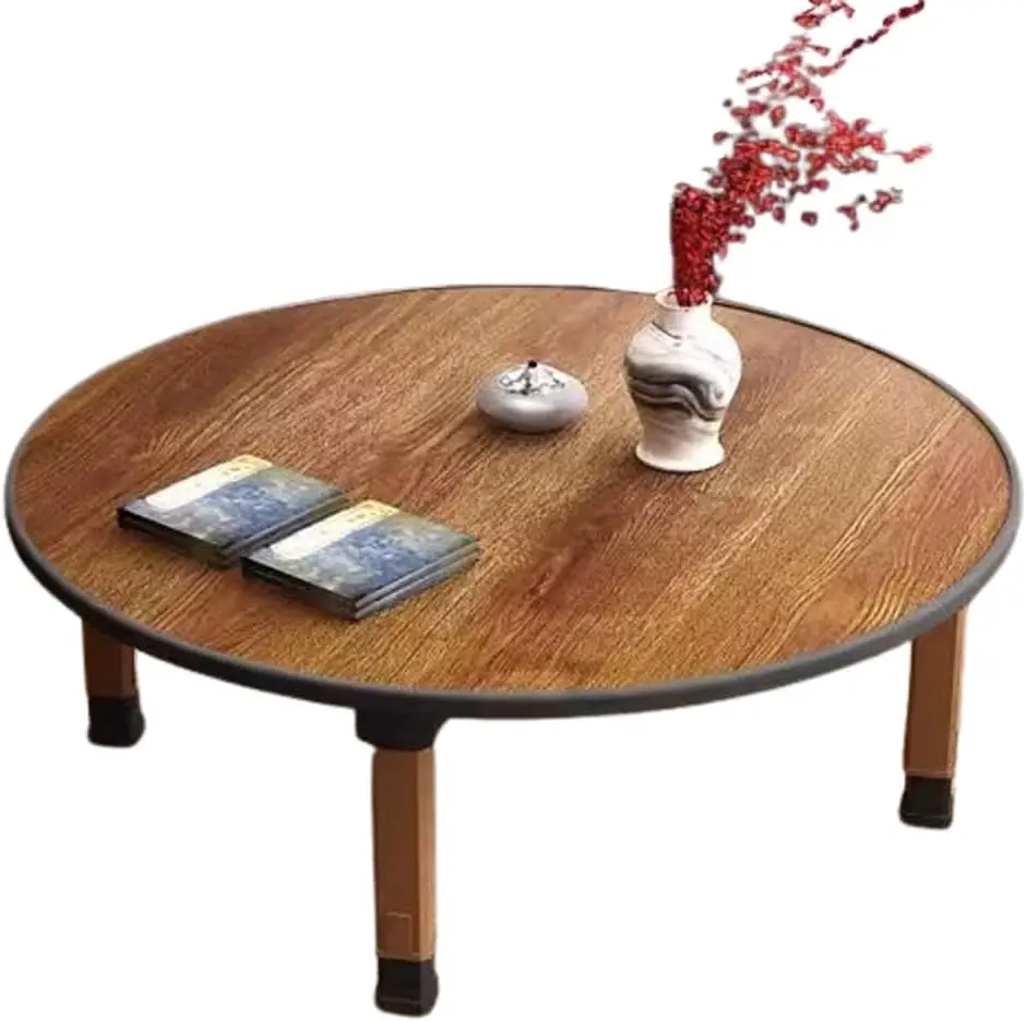 Folding Round Japanese-Style Tea Coffee Table Low Table, Foldable Dining Table, Study Table, Small Desk, For Tatami Sitting On
Folding Round Japanese-Style Tea Coffee Table Low Table, Foldable Dining Table, Study Table, Small Desk, For Tatami Sitting On
