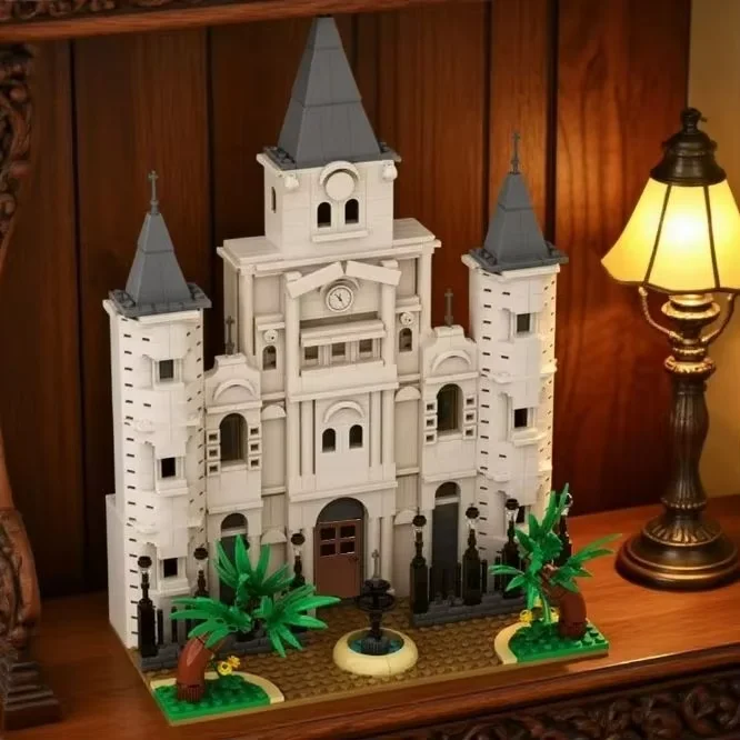 740PCS MOC Medieval Church Architecture Model St. Louis Cathedral Building Blocks Kit Puzzle Assembly Toy Gift for Kid Adult
740PCS MOC Medieval Church Architecture Model St. Louis Cathedral Building Blocks Kit Puzzle Assembly Toy Gift for Kid Adult