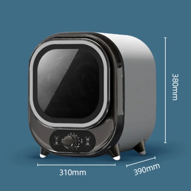 Mini tumble dryer for home and dormitory use, quiet operation, small clothes dryer for mothers and babies.
Mini tumble dryer for home and dormitory use, quiet operation, small clothes dryer for mothers and babies.