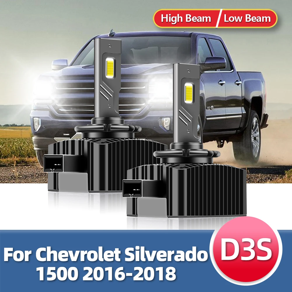 2x LED Headlights Kit D3S Combo Car Front Headlamps White Lights Replacement For Chevy Silverado 1500 2016 2017 2018
2x LED Headlights Kit D3S Combo Car Front Headlamps White Lights Replacement For Chevy Silverado 1500 2016 2017 2018