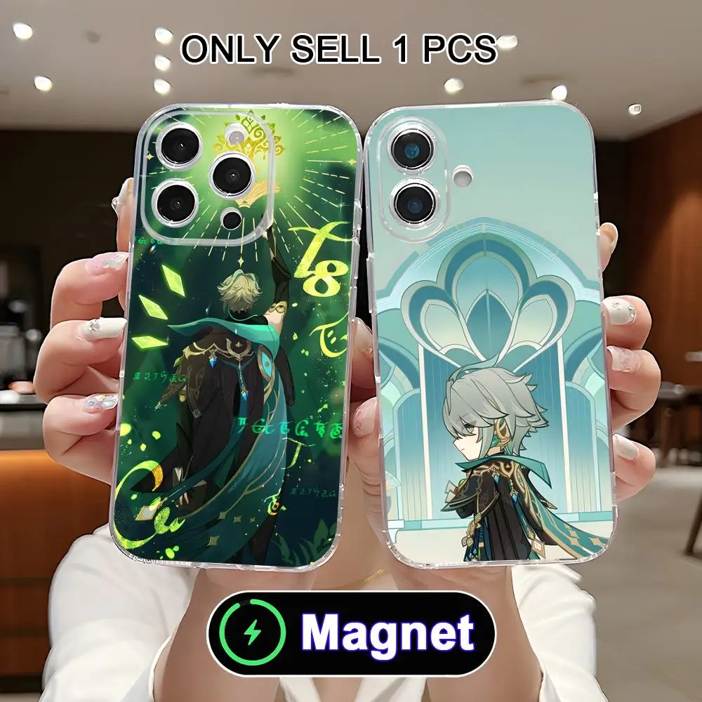 Game GI Alhaitham Phone Case for iPhone 17 16 15 14 13 12 11 Air Pro Max Plus Mini Soft TPU Clear Magnet Cover
Game GI Alhaitham Phone Case for iPhone 17 16 15 14 13 12 11 Air Pro Max Plus Mini Soft TPU Clear Magnet Cover