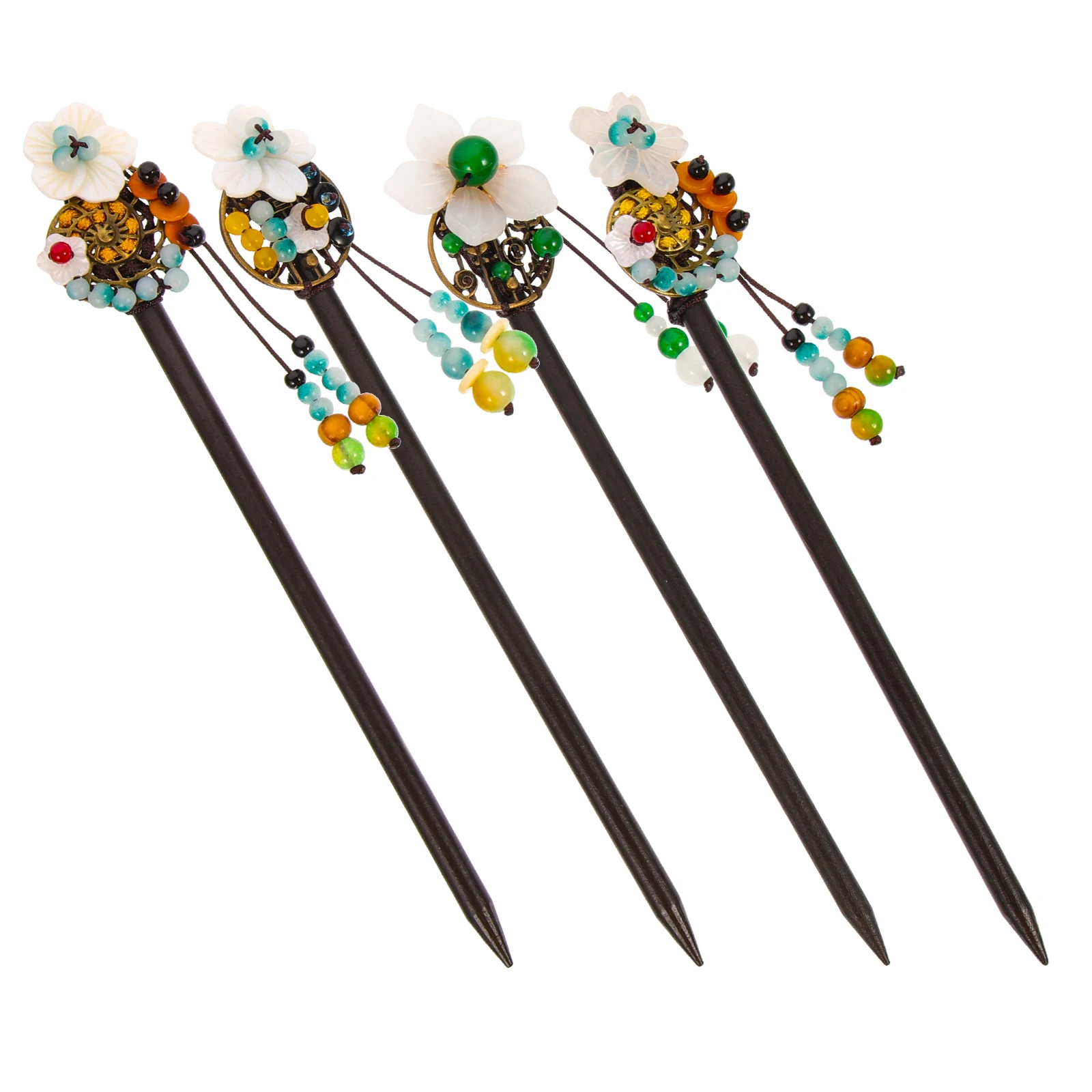4pcs Flower Sticks Chinese Hairpins Vintage Wooden Accessories for Long Hair Elegant Bun Styling Dangle Hairpin Hanfu
4pcs Flower Sticks Chinese Hairpins Vintage Wooden Accessories for Long Hair Elegant Bun Styling Dangle Hairpin Hanfu