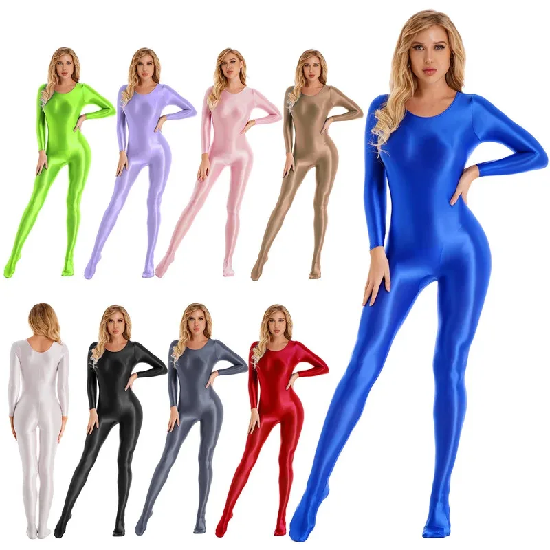 Sky01 Women Shiny Oil Full Body Pantyhose Jumpsuit Long Sleeve Bodystocking Tights Yoga Gymnastics Unitard Leotard AthleticSd01$
Sky01 Women Shiny Oil Full Body Pantyhose Jumpsuit Long Sleeve Bodystocking Tights Yoga Gymnastics Unitard Leotard AthleticSd01$
