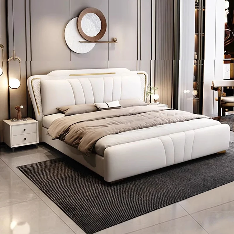 Modern Simple Wedding Bed Light Luxury Sleeping Italian Aesthetics Bed Sleeping Designer Letto Matrimoniale Home Furniture
Modern Simple Wedding Bed Light Luxury Sleeping Italian Aesthetics Bed Sleeping Designer Letto Matrimoniale Home Furniture