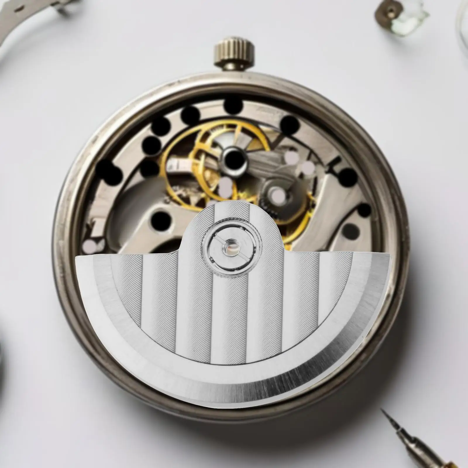 Oscillating Weight Maintenance Accessory Stainless Steel Copper Auto Mechanical Watch Movement Hammer Rotor for 7S26 Watches
Oscillating Weight Maintenance Accessory Stainless Steel Copper Auto Mechanical Watch Movement Hammer Rotor for 7S26 Watches