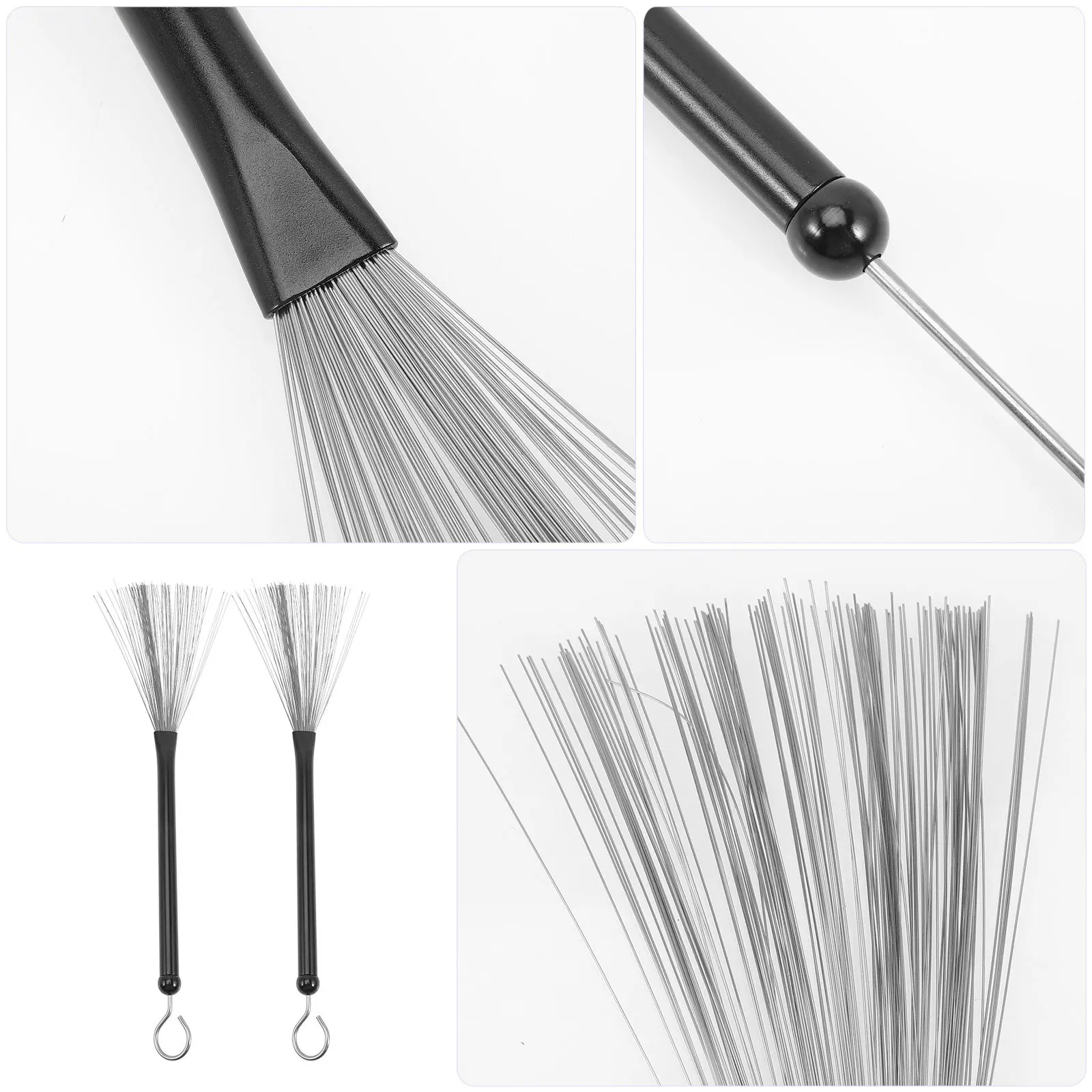 2pcs Metal Handle Drum Brush Durable Wire Design For Jazz Drums Percussion Instruments Compact Size Soft Grip Reliable
2pcs Metal Handle Drum Brush Durable Wire Design For Jazz Drums Percussion Instruments Compact Size Soft Grip Reliable