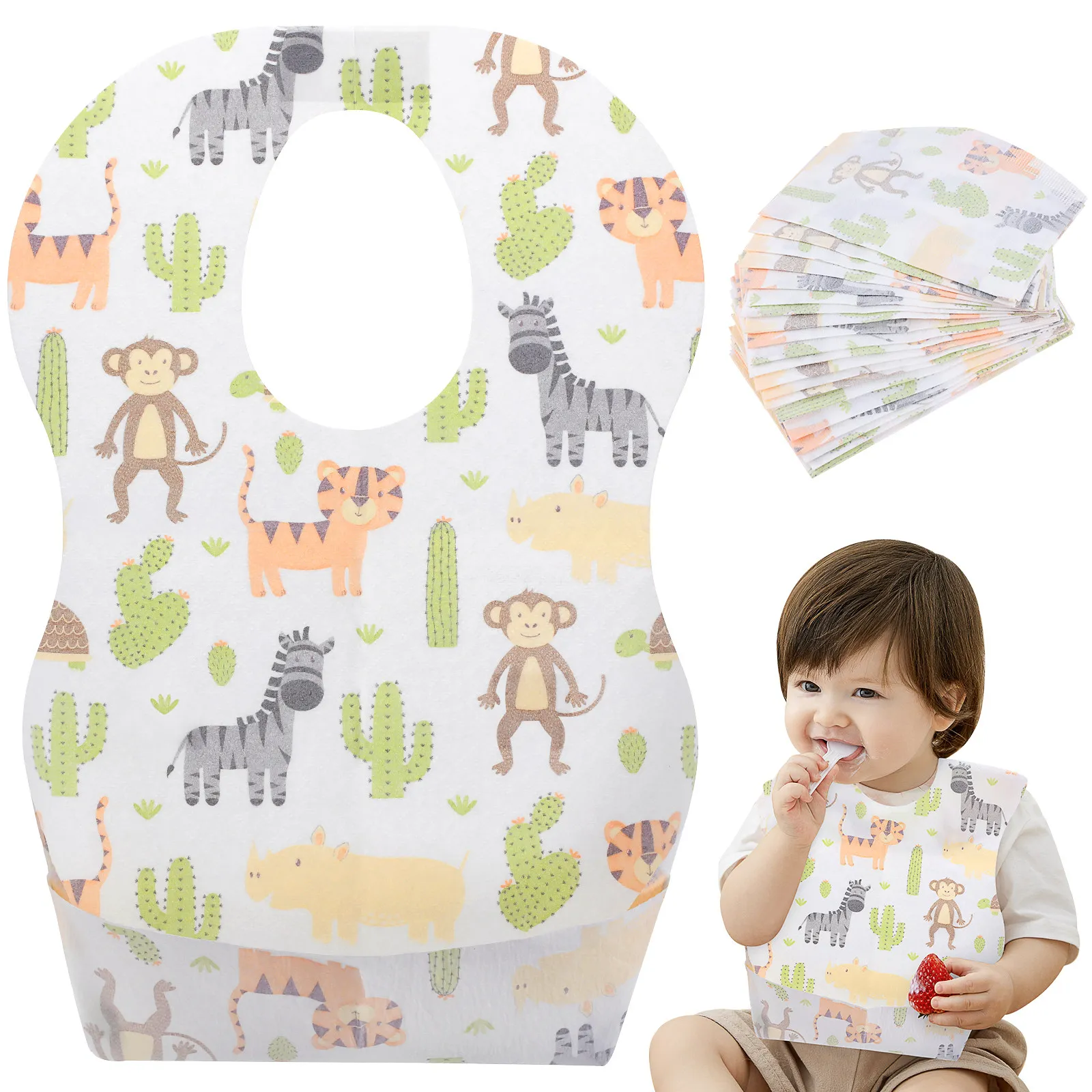 20pcs Waterproof Baby Bibs Cute Patterns Drooling Keeper Comfortable Skin Friendly Classic Design Disposable Kids Dining
20pcs Waterproof Baby Bibs Cute Patterns Drooling Keeper Comfortable Skin Friendly Classic Design Disposable Kids Dining
