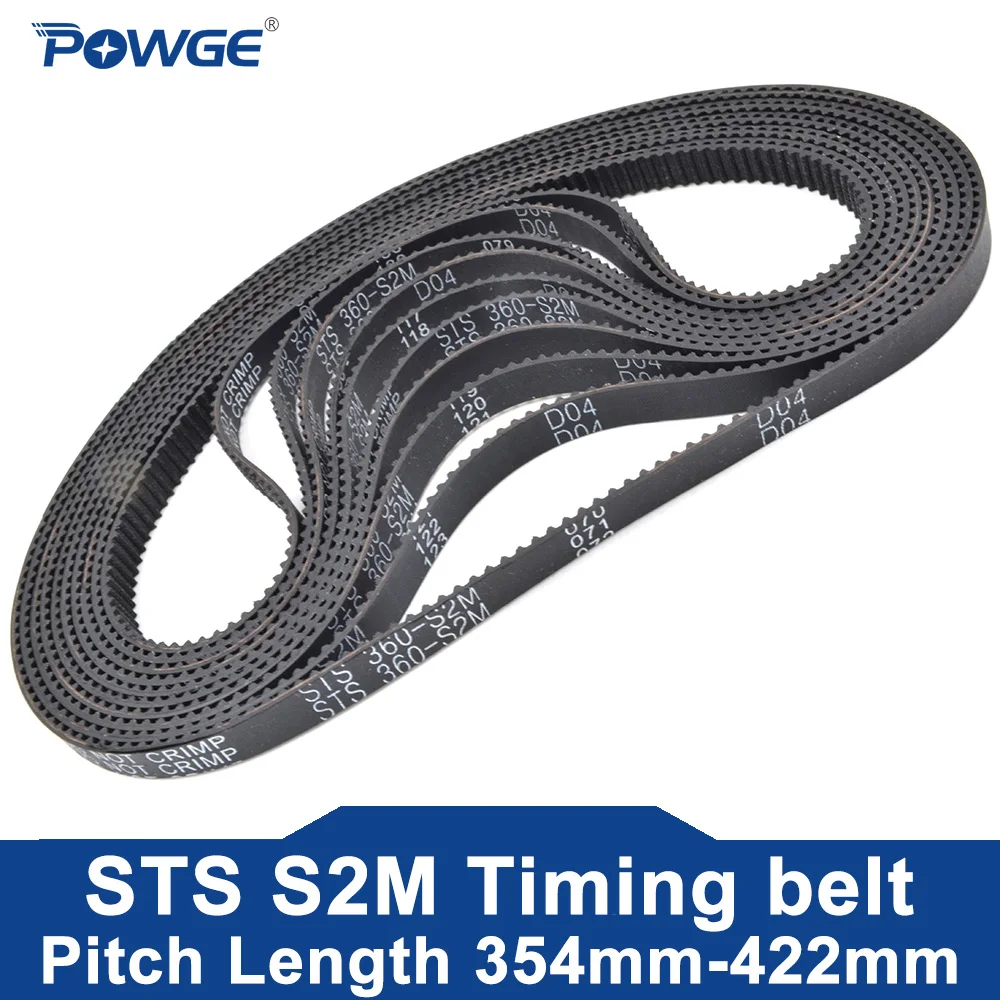 POWGE STS S2M Timing belt Lp=354 356 360 364 366 370 376 380 384 386 390 392 396 400 404 406 410 418 420 422 width 4-20mm Rubber
POWGE STS S2M Timing belt Lp=354 356 360 364 366 370 376 380 384 386 390 392 396 400 404 406 410 418 420 422 width 4-20mm Rubber