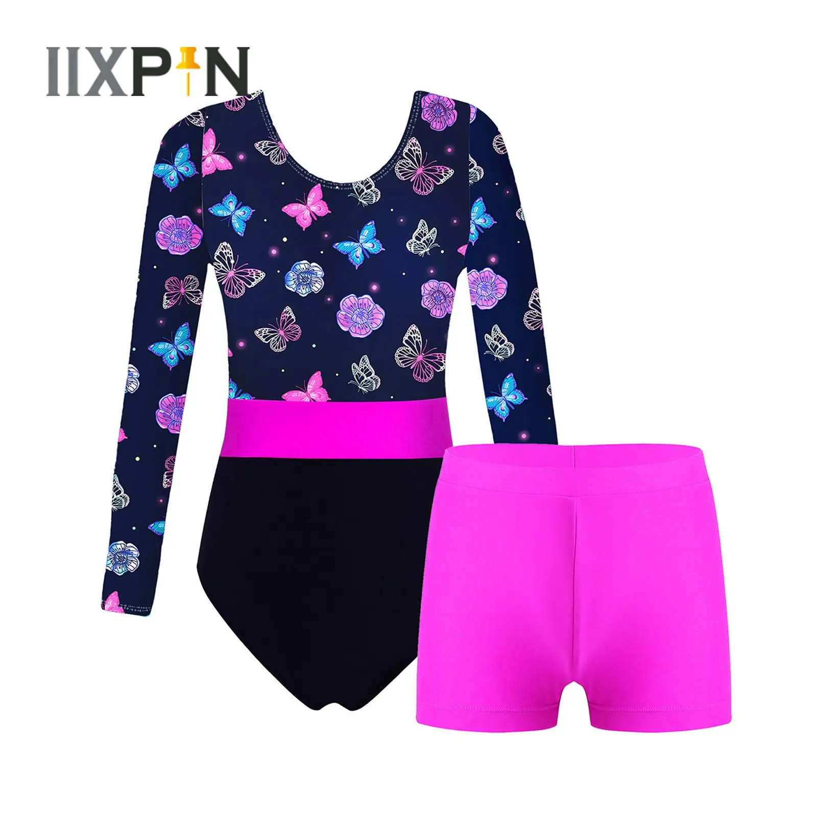Kids Girls Gymnastics Ballet Dance Leotard Long Sleeve Printed Bodysuit+Shorts Set Ballerina Stage Performance Workout Dancewear
Kids Girls Gymnastics Ballet Dance Leotard Long Sleeve Printed Bodysuit+Shorts Set Ballerina Stage Performance Workout Dancewear