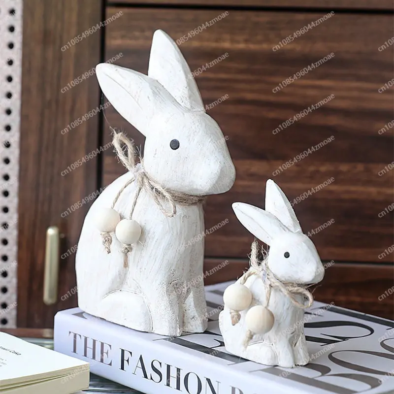 Easter wood craft rabbit ornament room decoration creative home living room office desktop
Easter wood craft rabbit ornament room decoration creative home living room office desktop