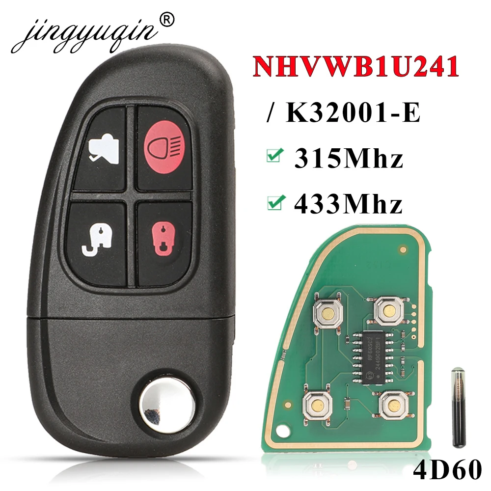 Jingyuqin автомобильный дистанционный ключ для Jaguar X S Type 1999-2009 XJ XJR XJ8 315/434 МГц 4D60 чип автоматический смарт-контроль откидной ключ NHVWB1U241
Jingyuqin автомобильный дистанционный ключ для Jaguar X S Type 1999-2009 XJ XJR XJ8 315/434 МГц 4D60 чип автоматический смарт-контроль откидной ключ NHVWB1U241