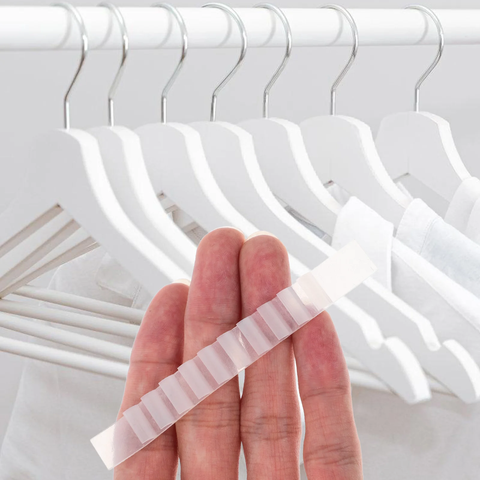 50 Pcs slip Grips Silicone Non Slip Hanger Strips for Clothes Wardrobe Closet Anti skid Accessories Hanger Strips
50 Pcs slip Grips Silicone Non Slip Hanger Strips for Clothes Wardrobe Closet Anti skid Accessories Hanger Strips