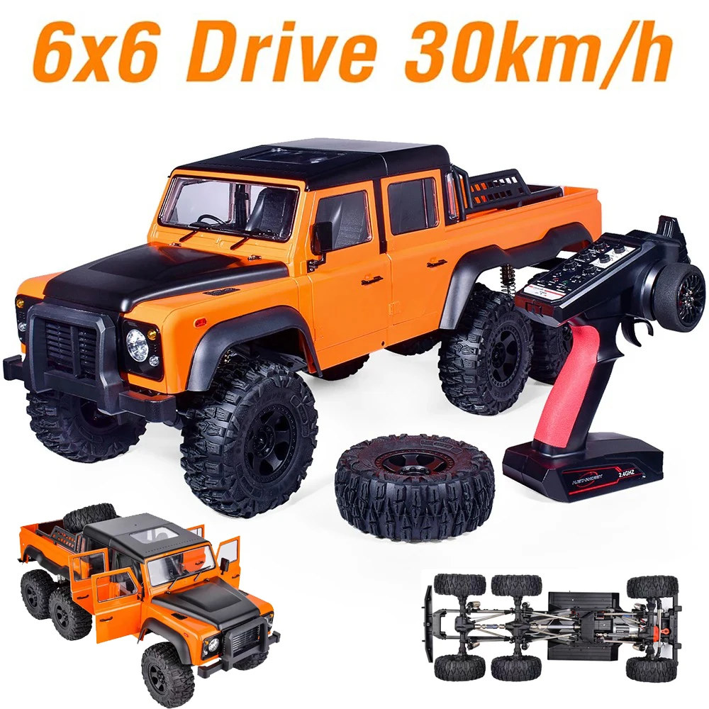 Радиоуправляемая модель внедорожника AX-X6 1:10, 6X6, 6WD, 30 км/ч, RTR, с электродвигателем и ESC, для взрослых, игрушка ROCK
Радиоуправляемая модель внедорожника AX-X6 1:10, 6X6, 6WD, 30 км/ч, RTR, с электродвигателем и ESC, для взрослых, игрушка ROCK