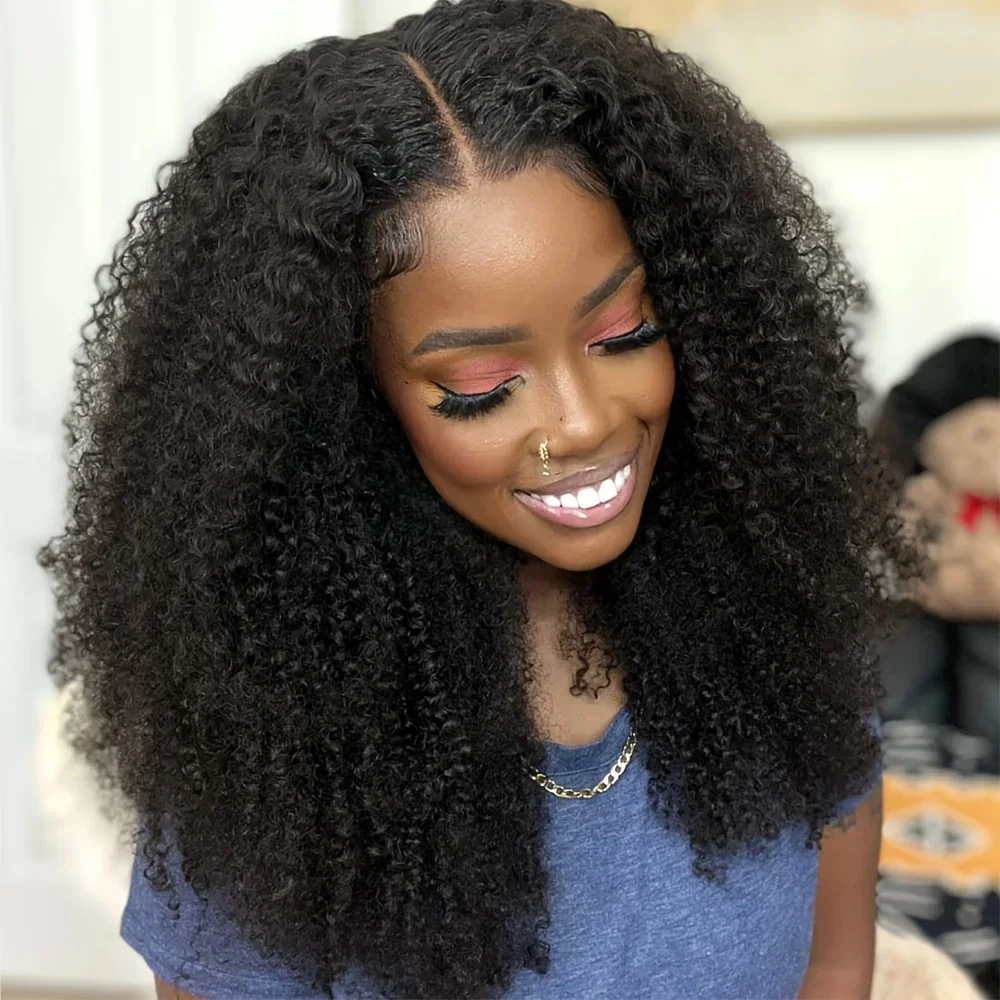 Natural Black Long Soft Glueless 26Inch Kinky Curly Lace Front Wig For Women With Baby Hair Synthetic Preplucked Glueless Daily
Natural Black Long Soft Glueless 26Inch Kinky Curly Lace Front Wig For Women With Baby Hair Synthetic Preplucked Glueless Daily