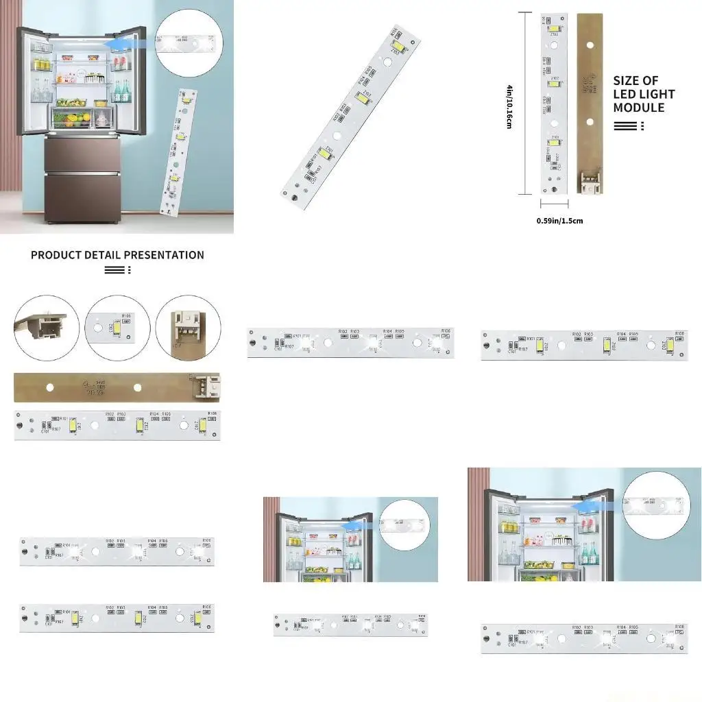 M5TD 1 Pair Refrigerator LED Light Boards Enhances for AP6035586 4468532
M5TD 1 Pair Refrigerator LED Light Boards Enhances for AP6035586 4468532