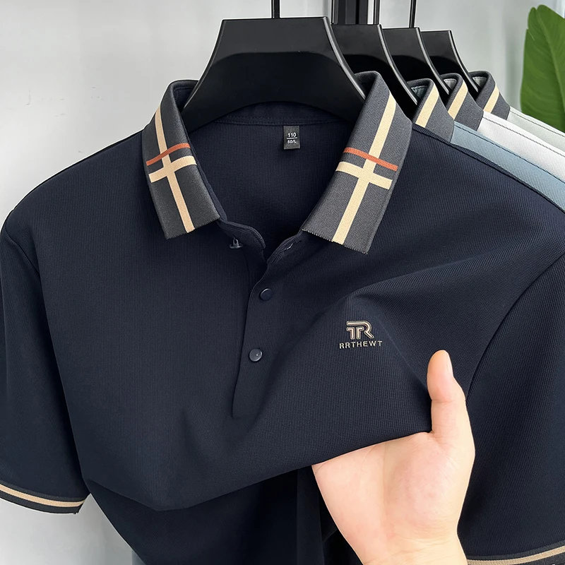 2026 New Middle Aged and Young Men's Short Sleeved Polo Shirt, Business and Leisure, Breathable and Traceless T-shirt
2026 New Middle Aged and Young Men's Short Sleeved Polo Shirt, Business and Leisure, Breathable and Traceless T-shirt