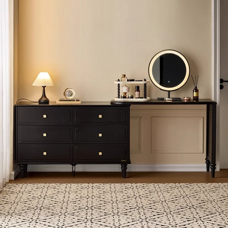 Makeup Table Chest Of Drawers Vanity Desk With Light Mirror American Retro Style Dresser Bedroom Retractable Integrated Chest
Makeup Table Chest Of Drawers Vanity Desk With Light Mirror American Retro Style Dresser Bedroom Retractable Integrated Chest