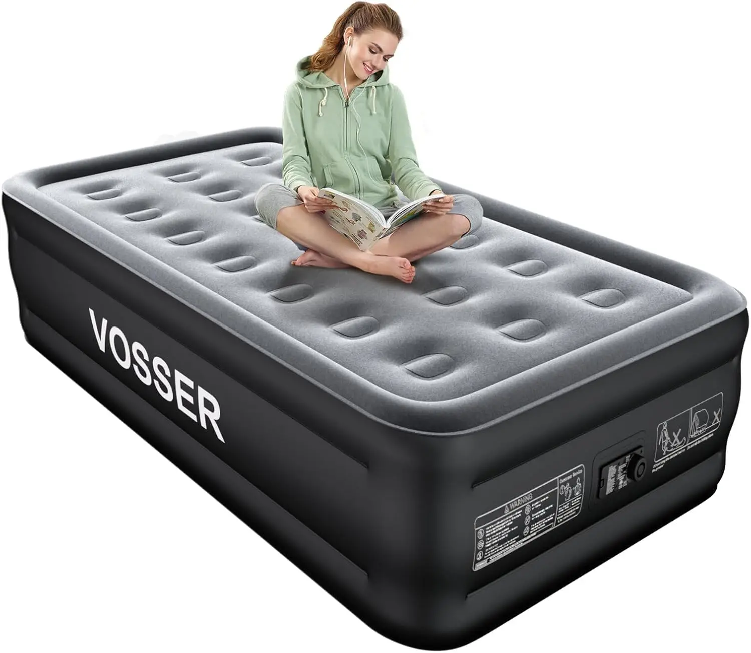 Air Mattress Twin with Built in Pump,18” Raised Blow Up Mattress,Inflatable Mattress in 2 Mins,Single Twin Size Air Mattress for
Air Mattress Twin with Built in Pump,18” Raised Blow Up Mattress,Inflatable Mattress in 2 Mins,Single Twin Size Air Mattress for