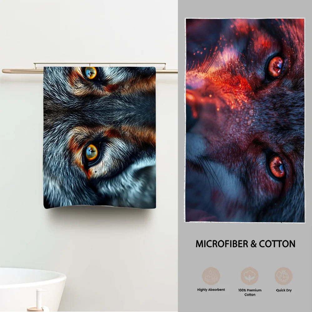 Angry Wolf Eyes Towel Luxury Bathroom Hand Towels One Side Cotton One Side Microfiber Personalized Gift Dropshipping Customized
Angry Wolf Eyes Towel Luxury Bathroom Hand Towels One Side Cotton One Side Microfiber Personalized Gift Dropshipping Customized