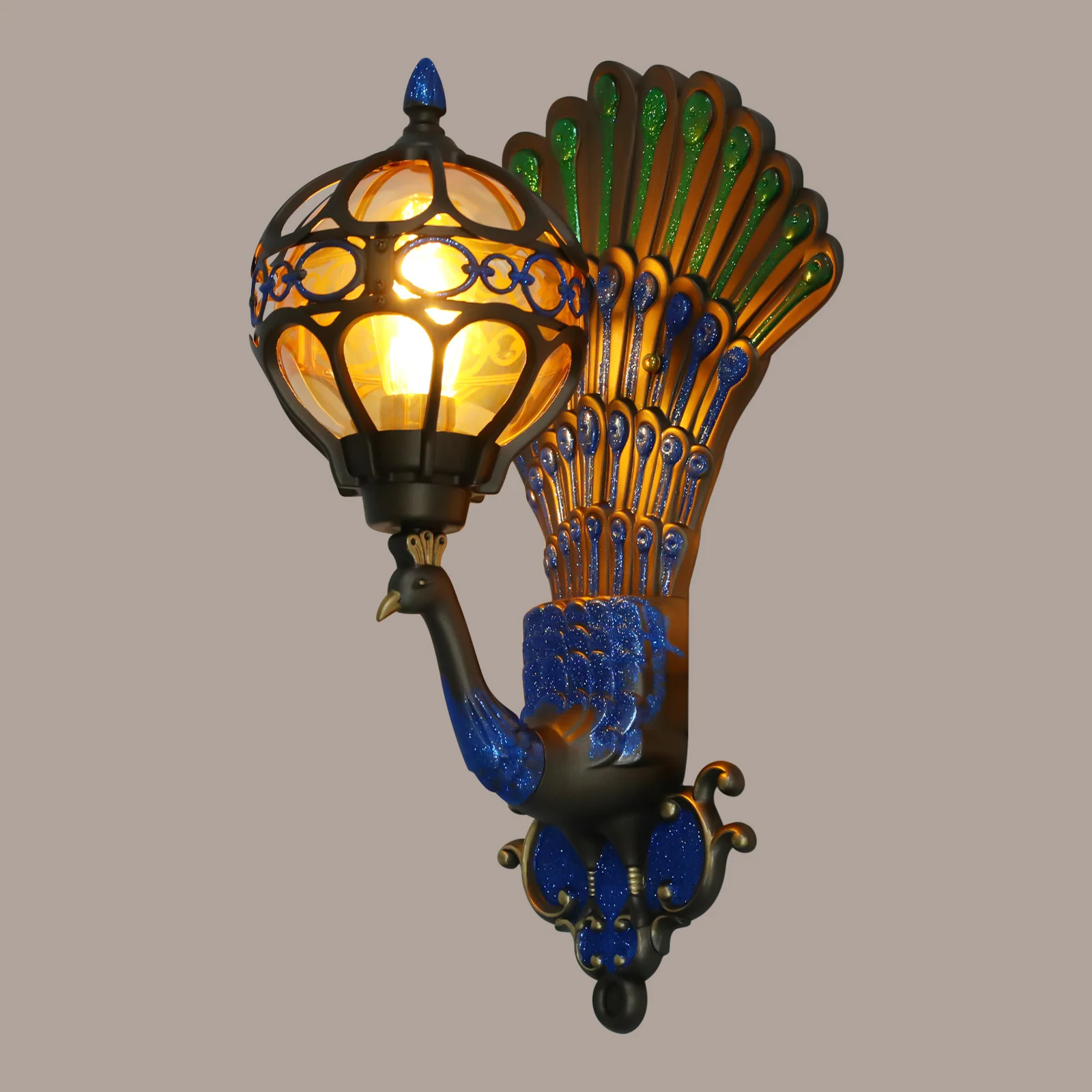 BYMAOCAR Peacock LED Wall Sconce 21 Inch Retro Art Decor IP65 Waterproof High Temperature Resistant Wall Mount Lamp
BYMAOCAR Peacock LED Wall Sconce 21 Inch Retro Art Decor IP65 Waterproof High Temperature Resistant Wall Mount Lamp