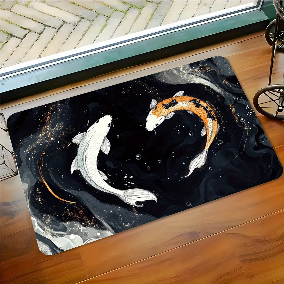 1 шт. напольный коврик с романтическим рисунком кои, полиэфирная ткань, можно стирать в машине, подходит для украшения спальни, гостиной
1 шт. напольный коврик с романтическим рисунком кои, полиэфирная ткань, можно стирать в машине, подходит для украшения спальни, гостиной