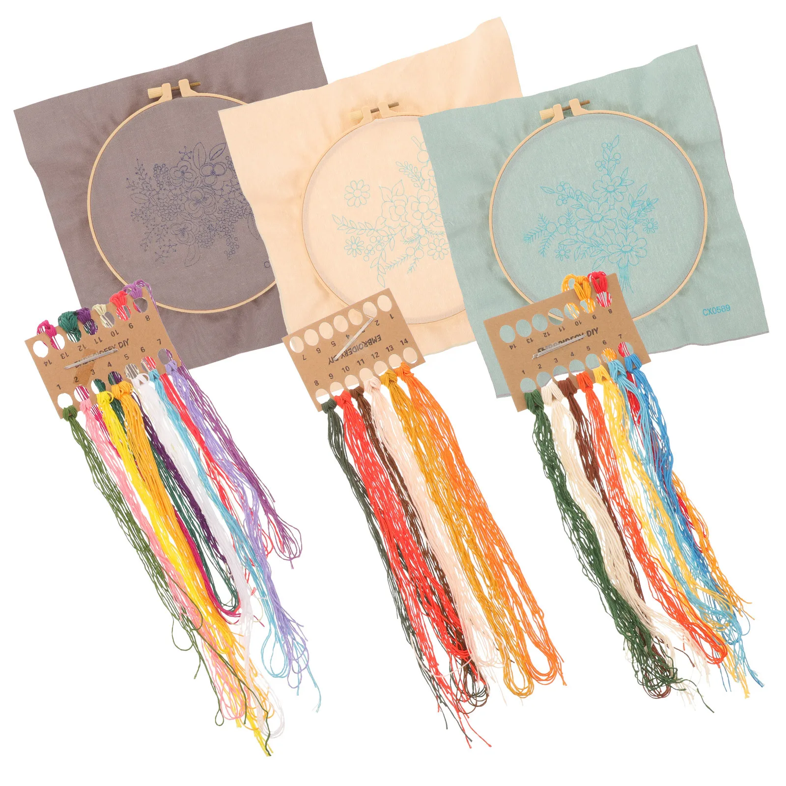 3Sets Embroidery Starter Kit Set for DIY Needlework Beautiful Ornament for Home Warmth Joyful Atmosphere
3Sets Embroidery Starter Kit Set for DIY Needlework Beautiful Ornament for Home Warmth Joyful Atmosphere