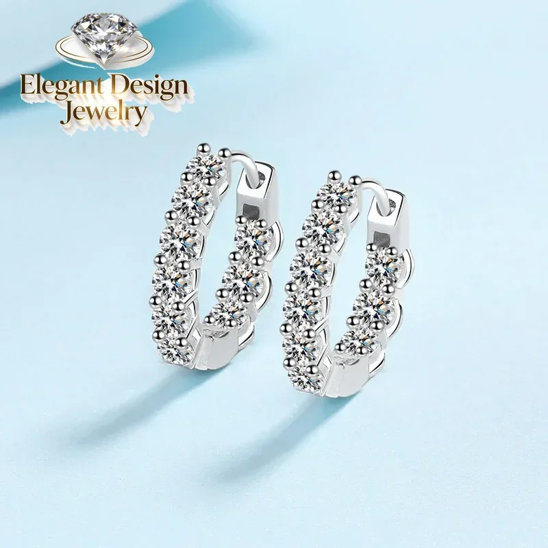 1.8 Carat Full Set Moissanite Platinum Hoop Earring for Women, High Quality Diamond Circle Earrings Sparkling Pt950 Fine Jewelry
1.8 Carat Full Set Moissanite Platinum Hoop Earring for Women, High Quality Diamond Circle Earrings Sparkling Pt950 Fine Jewelry