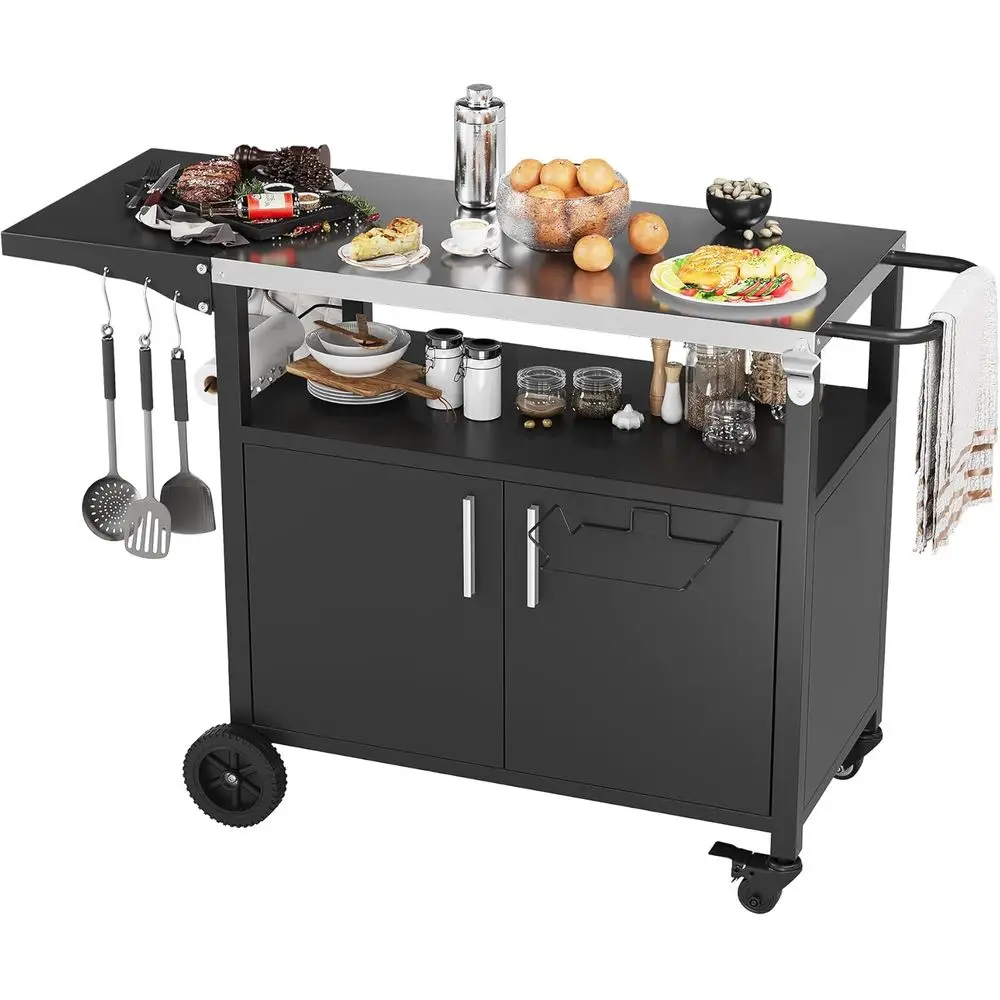 Movable Outdoor Grill Cart with Storage, Patio Kitchen Island, BBQ Table Stand, Pizza Oven Table, Portable Tabletop Grill Statio
Movable Outdoor Grill Cart with Storage, Patio Kitchen Island, BBQ Table Stand, Pizza Oven Table, Portable Tabletop Grill Statio