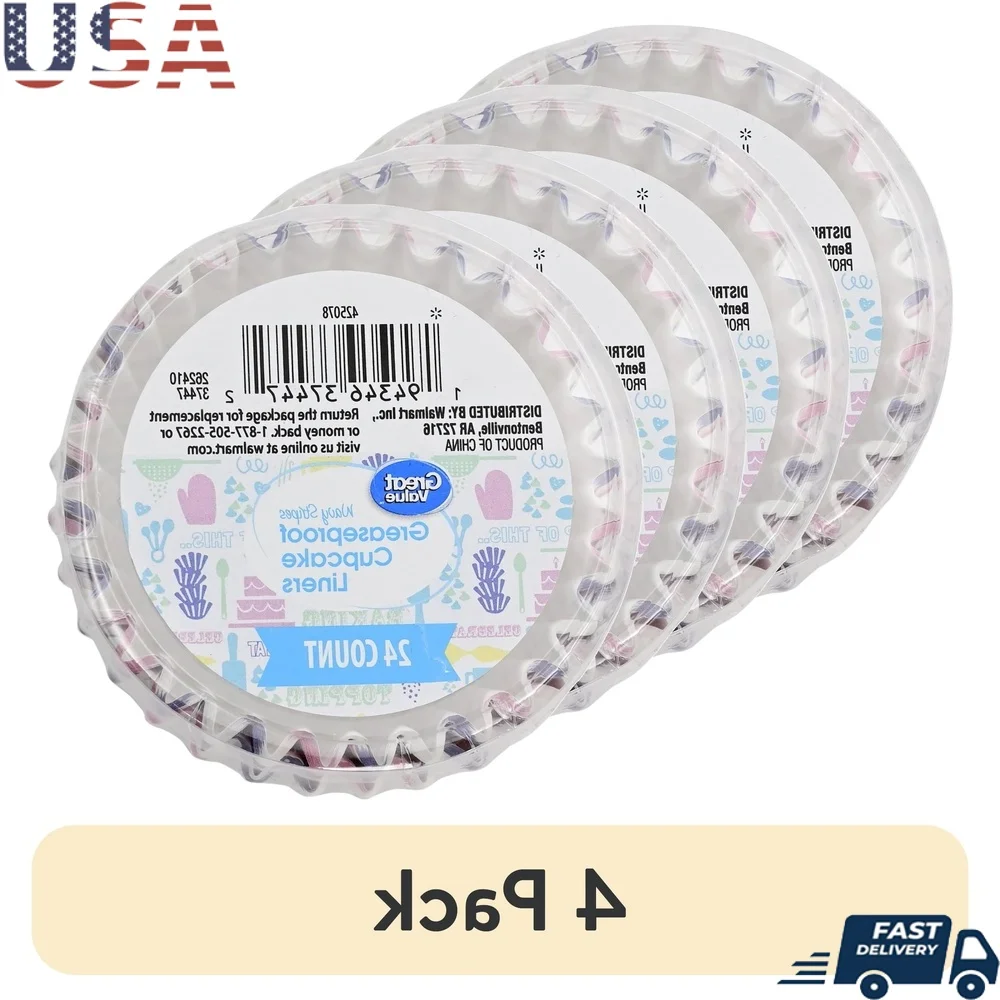 4-пакет жиронепроницаемого вкладыша с волнистыми полосками, разные дизайны, кухонная выпечка, приготовление пищи, легко очищаемая одноразовая
4-пакет жиронепроницаемого вкладыша с волнистыми полосками, разные дизайны, кухонная выпечка, приготовление пищи, легко очищаемая одноразовая