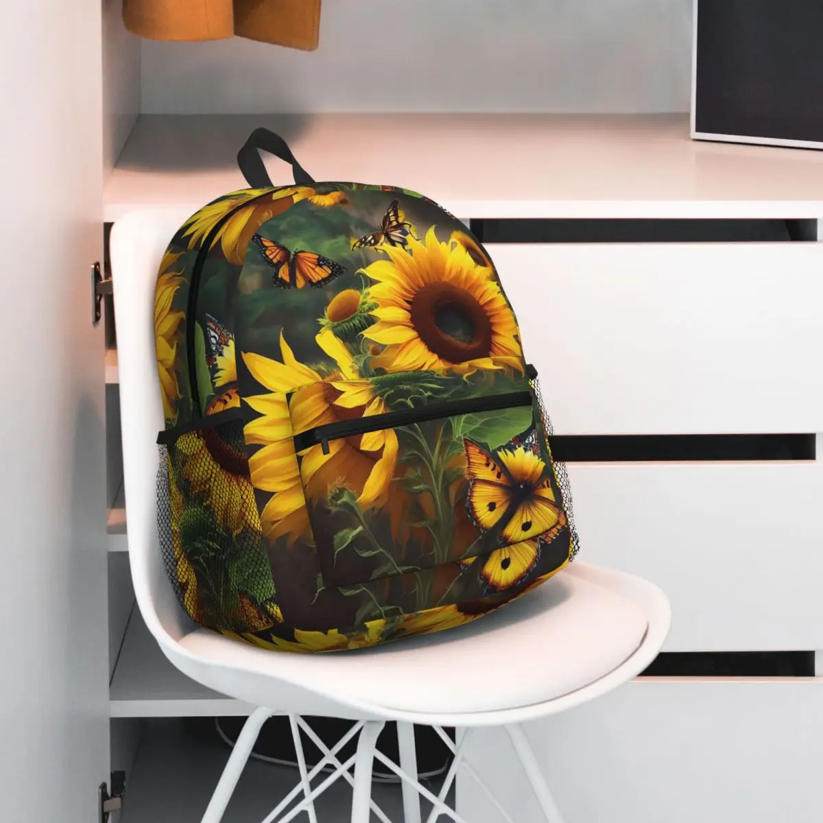 Sunflower And Butterfly Photo Student Backpack School Bag Hiking Travel Daypack for Men Women Fashion Bookbag Shoulder Bags
Sunflower And Butterfly Photo Student Backpack School Bag Hiking Travel Daypack for Men Women Fashion Bookbag Shoulder Bags