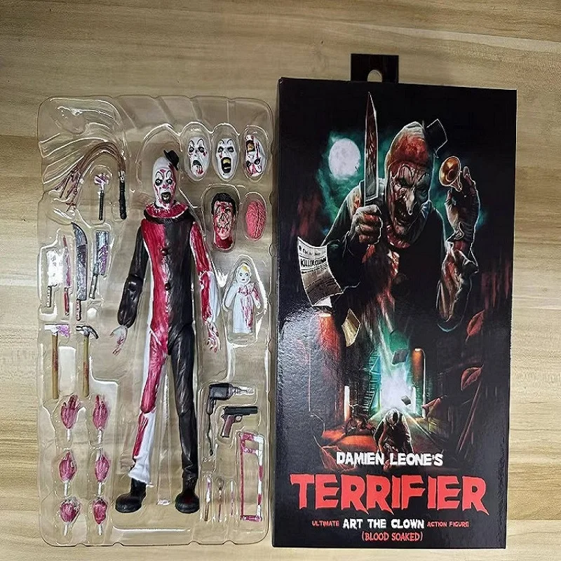 Terrifier Bloodbath Art The Clown Joker Blood Bath Action Figure Collectible Model Toys Joint Movable Present Room Ornament
Terrifier Bloodbath Art The Clown Joker Blood Bath Action Figure Collectible Model Toys Joint Movable Present Room Ornament