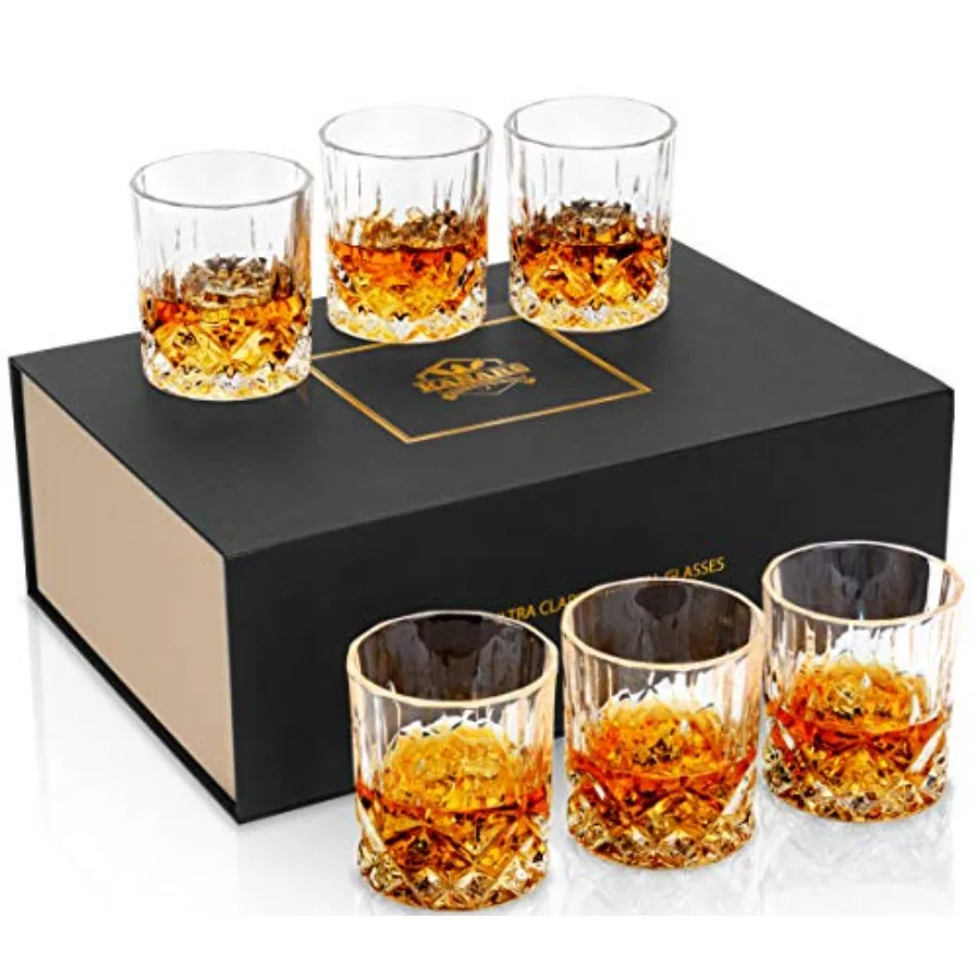 Whiskey Glasses with Elegant Gift Box, 10 Oz Premium Old Fashioned Crystal Glass Tumbler for Liquor, Scotch, Cocktail or Bourbo
Whiskey Glasses with Elegant Gift Box, 10 Oz Premium Old Fashioned Crystal Glass Tumbler for Liquor, Scotch, Cocktail or Bourbo