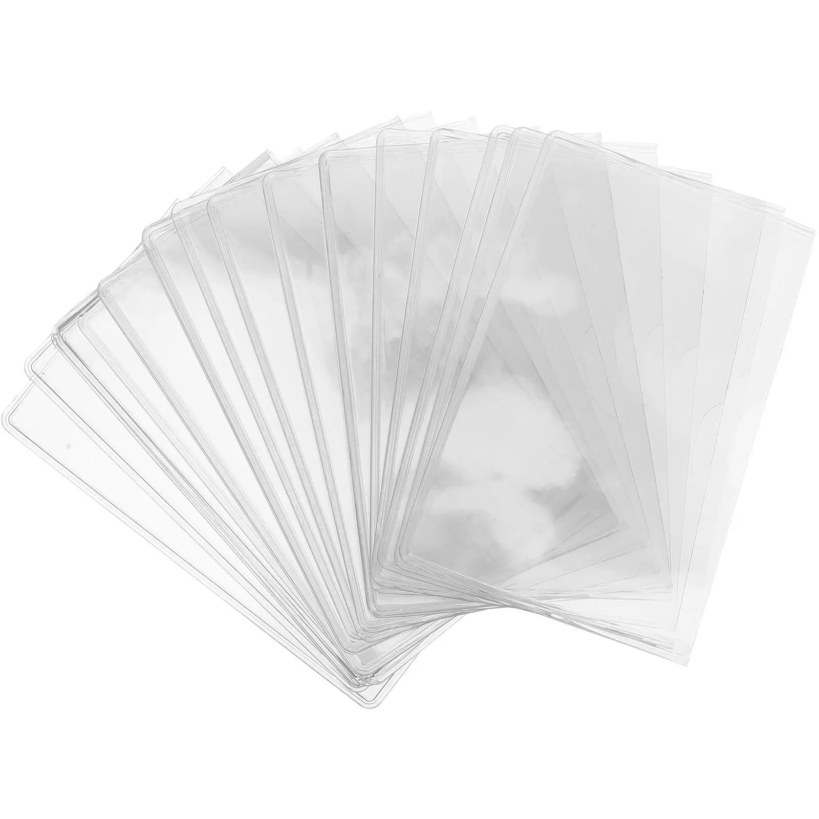 20pcs PVC Protective Card Sleeves Transparent Holders for Security Business Cards Plastic Protector
20pcs PVC Protective Card Sleeves Transparent Holders for Security Business Cards Plastic Protector