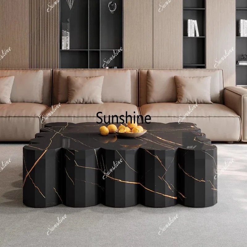 Living room light luxury high-end home Italian large flat-floor villa square art coffee table FT
Living room light luxury high-end home Italian large flat-floor villa square art coffee table FT